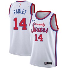 Philadelphia 76ers #14 Dick Farley Jersey -White Classic