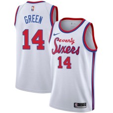 Philadelphia 76ers #14 Rickey Green Jersey -White Classic