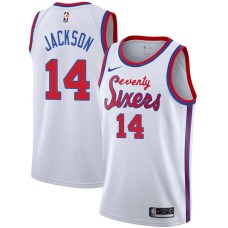 Philadelphia 76ers #14 Jaren Jackson Jersey -White Classic