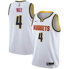 Denver Nuggets #4 Darnell Mee Jersey -White