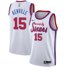 Philadelphia 76ers #15 Billy Kenville Jersey -White Classic