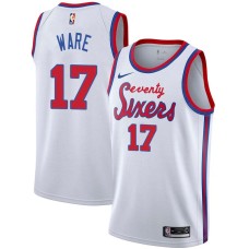 Philadelphia 76ers #17 Casper Ware Jersey -White Classic