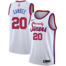 Philadelphia 76ers #20 Dave Gambee Jersey -White Classic