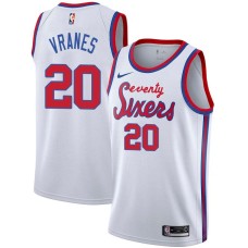 Philadelphia 76ers #20 Danny Vranes Jersey -White Classic