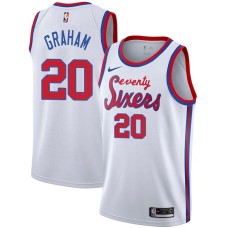 Philadelphia 76ers #20 Greg Graham Jersey -White Classic