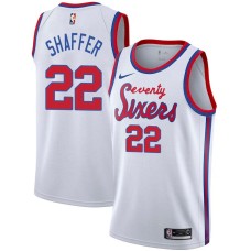 Philadelphia 76ers #22 Lee Shaffer Jersey -White Classic