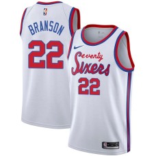 Philadelphia 76ers #22 Jesse Branson Jersey -White Classic