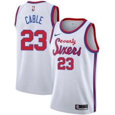 Philadelphia 76ers #23 Barney Cable Jersey -White Classic