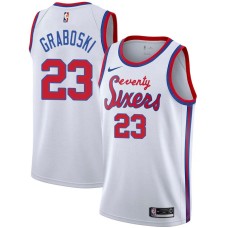 Philadelphia 76ers #23 Joe Graboski Jersey -White Classic