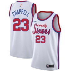 Philadelphia 76ers #23 Len Chappell Jersey -White Classic