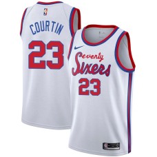 Philadelphia 76ers #23 Steve Courtin Jersey -White Classic