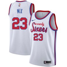 Philadelphia 76ers #23 Steve Mix Jersey -White Classic