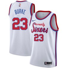 Philadelphia 76ers #23 Trey Burke Jersey -White Classic