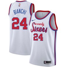 Philadelphia 76ers #24 Al Bianchi Jersey -White Classic