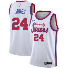 Philadelphia 76ers #24 Wali Jones Jersey -White Classic