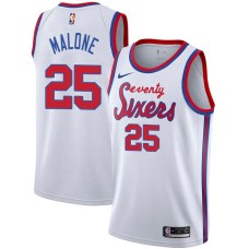 Philadelphia 76ers #25 Jeff Malone Jersey -White Classic