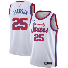 Philadelphia 76ers #25 Marc Jackson Jersey -White Classic