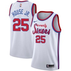 Philadelphia 76ers #25 Danuel House Jr Jersey -White Classic