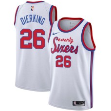 Philadelphia 76ers #26 Connie Dierking Jersey -White Classic