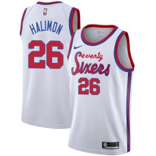 Philadelphia 76ers #26 Shaler Halimon Jersey -White Classic