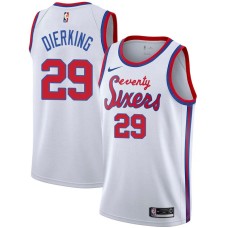 Philadelphia 76ers #29 Connie Dierking Jersey -White Classic