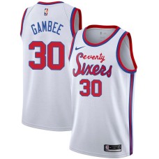 Philadelphia 76ers #30 Dave Gambee Jersey -White Classic