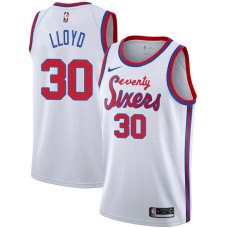 Philadelphia 76ers #30 Lewis Lloyd Jersey -White Classic