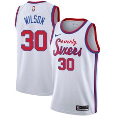 Philadelphia 76ers #30 Trevor Wilson Jersey -White Classic