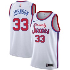 Philadelphia 76ers #33 Reggie Johnson Jersey -White Classic