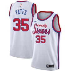 Philadelphia 76ers #35 Barry Yates Jersey -White Classic