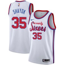 Philadelphia 76ers #35 Marial Shayok Jersey -White Classic