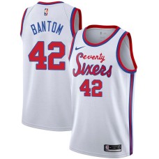 Philadelphia 76ers #42 Mike Bantom Jersey -White Classic