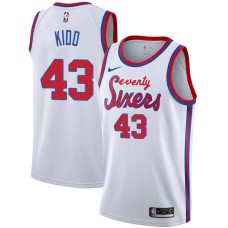 Philadelphia 76ers #43 Warren Kidd Jersey -White Classic