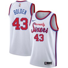 Philadelphia 76ers #43 Jonah Bolden Jersey -White Classic