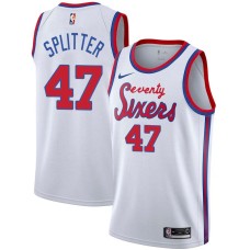 Philadelphia 76ers #47 Tiago Splitter Jersey -White Classic