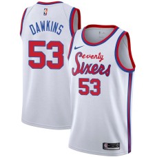 Philadelphia 76ers #53 Darryl Dawkins Jersey -White Classic