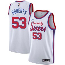 Philadelphia 76ers #53 Stanley Roberts Jersey -White Classic