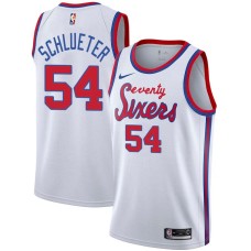 Philadelphia 76ers #54 Dale Schlueter Jersey -White Classic