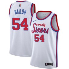 Philadelphia 76ers #54 Lee Nailon Jersey -White Classic