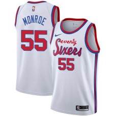 Philadelphia 76ers #55 Greg Monroe Jersey -White Classic