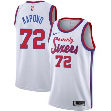 Philadelphia 76ers #72 Jason Kapono Jersey -White Classic