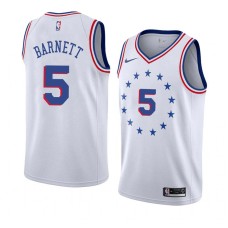 Philadelphia 76ers #5 Dick Barnett Jersey -White Earned