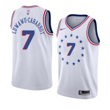 Philadelphia 76ers #7 Timothe Luwawu-Cabarrot Jersey -White Earned