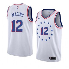 Philadelphia 76ers #12 Al Masino Jersey -White Earned