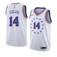 Philadelphia 76ers #14 Fred Scolari Jersey -White Earned