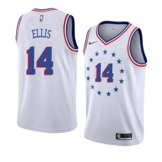 Philadelphia 76ers #14 Leroy Ellis Jersey -White Earned