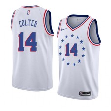 Philadelphia 76ers #14 Steve Colter Jersey -White Earned