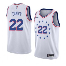 Philadelphia 76ers #22 Andrew Toney Jersey -White Earned