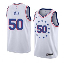 Philadelphia 76ers #50 Steve Mix Jersey -White Earned