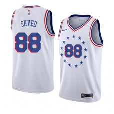 Philadelphia 76ers #88 Alexey Shved Jersey -White Earned